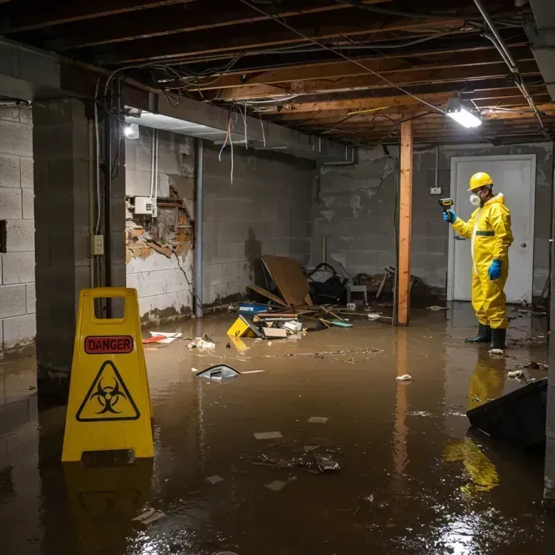 Flooded Basement Electrical Hazard in Lathrop, MO Property